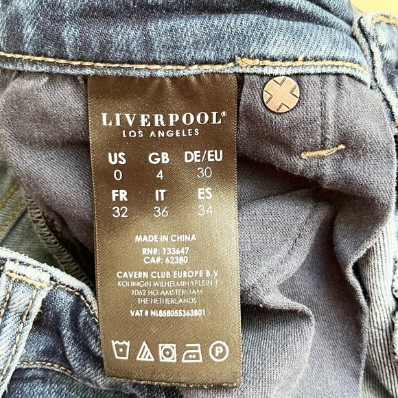 Liverpool Los Angeles The Girlfriend Mid-Rise Skinny Jeans in Vista, Size 0/25 - Picture 11 of 12